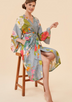 Kimono Gown - Tropical Flora and Fauna