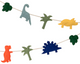 Felt Dinosaur Garland