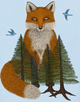 Fox In the Woods Art Print