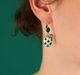 Green Earrings 9777