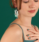 Green Earrings 9982