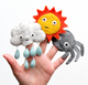 Felt Nursery Rhyme Finger Puppet Set