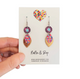 NeNe & Bop Leaf Hand Painted Earrings