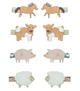 Farm Animal Mini Clips