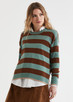 Block Stripe Crew Knit ZP7127