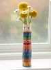 Folk Friend Bud Vase