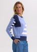 Hand Work Intarsia Jumper Blueberry ZP7705 Hand Work Intarsia Jumper Blueberry ZP7705