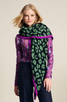 Shawl - Animal Navy Green
