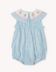 Ava Collared Romper - Sailor Stripe