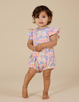 Pastel Bouquet Frill Bubble Romper