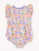 Pastel Bouquet Frill Bubble Romper
