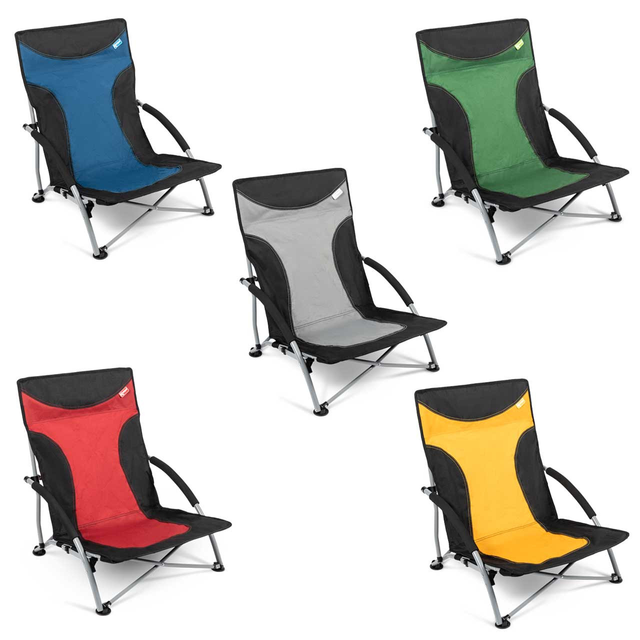Modern Kampa Sandy High Back Low Beach Chair with Simple Decor