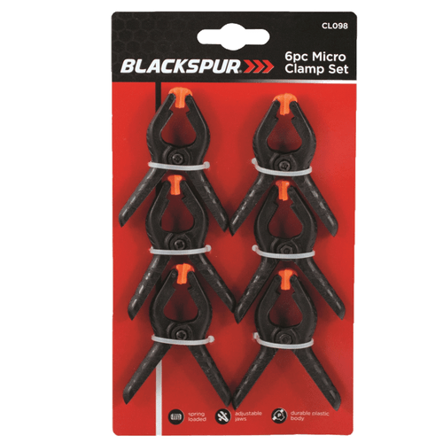 Blackspur 6pc Micro Clamp Set