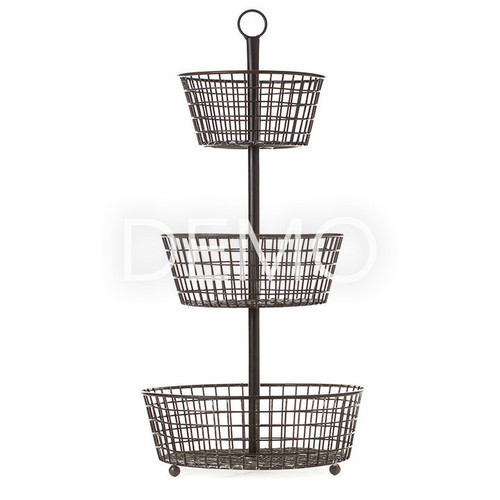 [123CONNS] Tiered Wire Basket