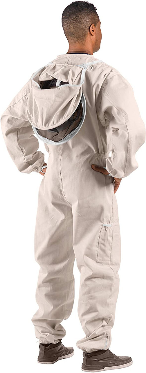 Bees & Co U73 Natural Cotton Beekeeper Suit with Round Veil