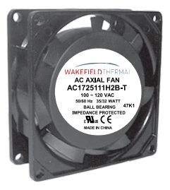 Wakefield Thermal 80MM x 80MM x 25MM AC Fan - AC08025110H2B-W/T