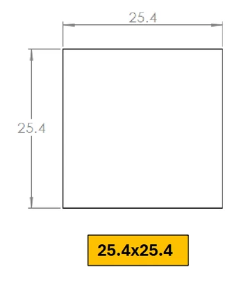 Wakefield Thermal 25.4X25.4X0.635 Aluminum Nitride Pad – 178-25-25.4