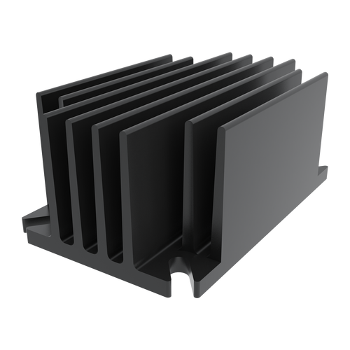 Wakefield Thermal Heatsink Quarter Brick DC/DC 8 Fin - 537-95AB-MET725