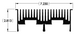 Wakefield Thermal 7.22" X 2.813" MISC Heatsink - 14203 Diagram