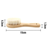 Haakaa Goats Wool Wooden Hairbrush size