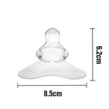 Haakaa Breastfeeding Nipple Shield with Orthodontic Teat (Triangle Base) dimensions