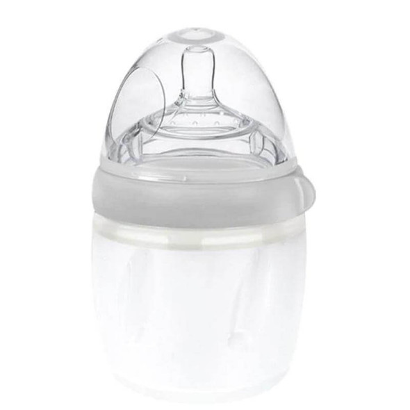 Haakaa Silicone Baby Bottle Grey 160ml