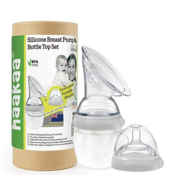 Haakaa Generation 3 Silicone Breast Pump 160ml & Bottle Set