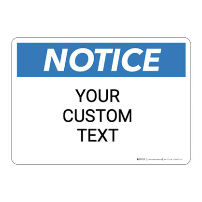 Custom Safety Signs