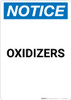 Notice: Oxidizers - Portrait Wall Sign
