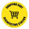 Shopping Cart Disinfecting Station - Floor Sign Shopping Cart Disinfecting Station - Floor Sign