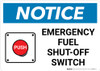 Notice: Emergency Fuel Shut-Off with Icon Landscape Notice: Emergency Fuel Shut-Off with Icon Landscape