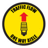 Traffic Flow - Overhead-Aisle - Yellow - Floor Sign Traffic Flow - Overhead-Aisle - Yellow - Floor Sign