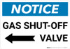 Notice: Gas Shut-Off Valve with Left Arrow Landscape Notice: Gas Shut-Off Valve with Left Arrow Landscape