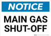 Notice: Main Gas Shut-Off Landscape Notice: Main Gas Shut-Off Landscape