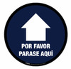 Please Wait Here Until Called Forward Spanish - Floor Sign