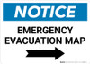 Notice: Emergency Evacuation Map with Right Arrow Landscape Notice: Emergency Evacuation Map with Right Arrow Landscape