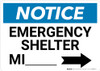 Notice: Emergency Shelter Mile with Right Arrow Landscape Notice: Emergency Shelter Mile with Right Arrow Landscape
