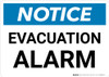 Notice: Evacuation Alarm Landscape Notice: Evacuation Alarm Landscape