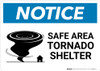 Notice: Safe Area Tornado Shelter Landscape Notice: Safe Area Tornado Shelter Landscape