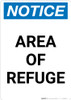 Notice: Area of Refuge Portrait Notice: Area of Refuge Portrait