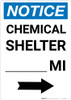 Notice: Chemical Shelter Mile Right Arrow Portrait
