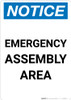Notice: Emergency Assembly Area Portrait
