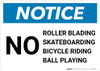 Notice: No Bicycle Riding/Roller Blading/Ball Playing/Skateboarding Landscape