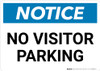 Notice: No Visitor Parking with Icon Landscape Notice: No Visitor Parking with Icon Landscape