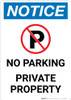 Notice: No Parking - Private Property Portrait