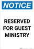 Notice: Reserved for Guest Ministry Portrait Notice: Reserved for Guest Ministry Portrait