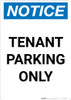 Notice: Tenant Parking Only Portrait Notice: Tenant Parking Only Portrait