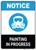 Notice: Painting in Progress ANSI Portrait Notice: Painting in Progress ANSI Portrait