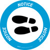 Notice: Shoe Print Left Circular v2 - Floor Sign Notice: Shoe Print Left Circular v2 - Floor Sign