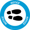 Notice: Shoe Print Right Circular v2 - Floor Sign
